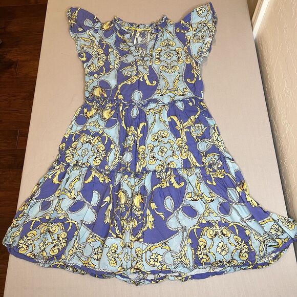 Anthropologie Dresses & Skirts - ANTHROPOLOGIE Dress Womens XXS Tiered Short Sleeve Flowy Nautical